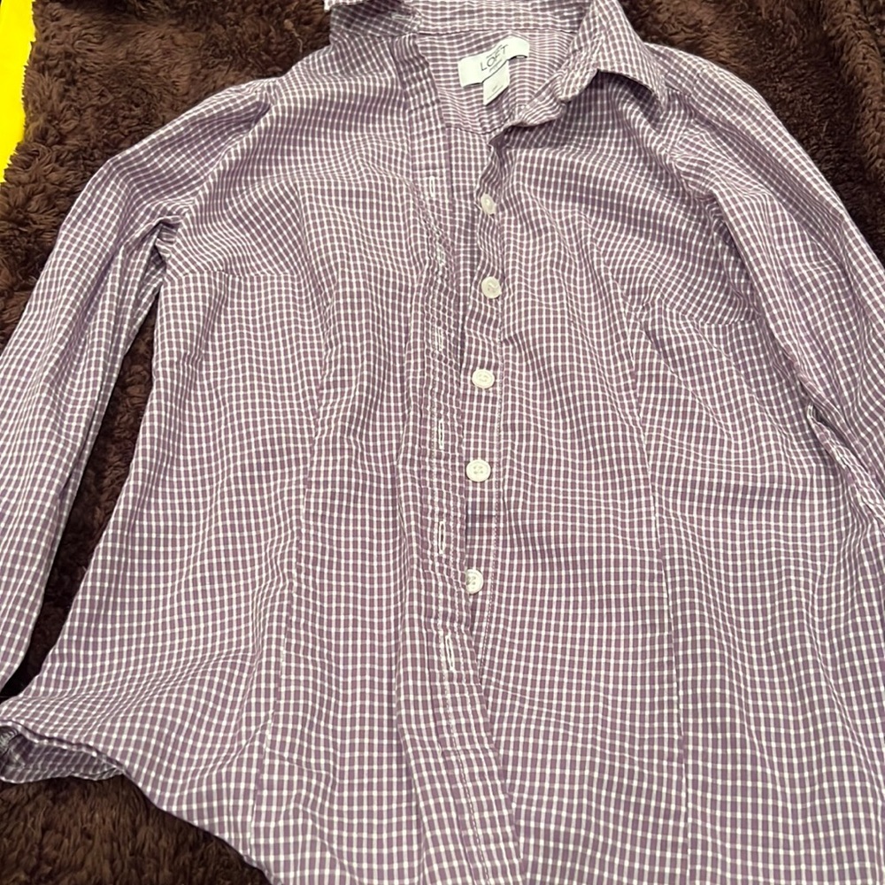 LOFT Ann Taylor button up petites size 0P